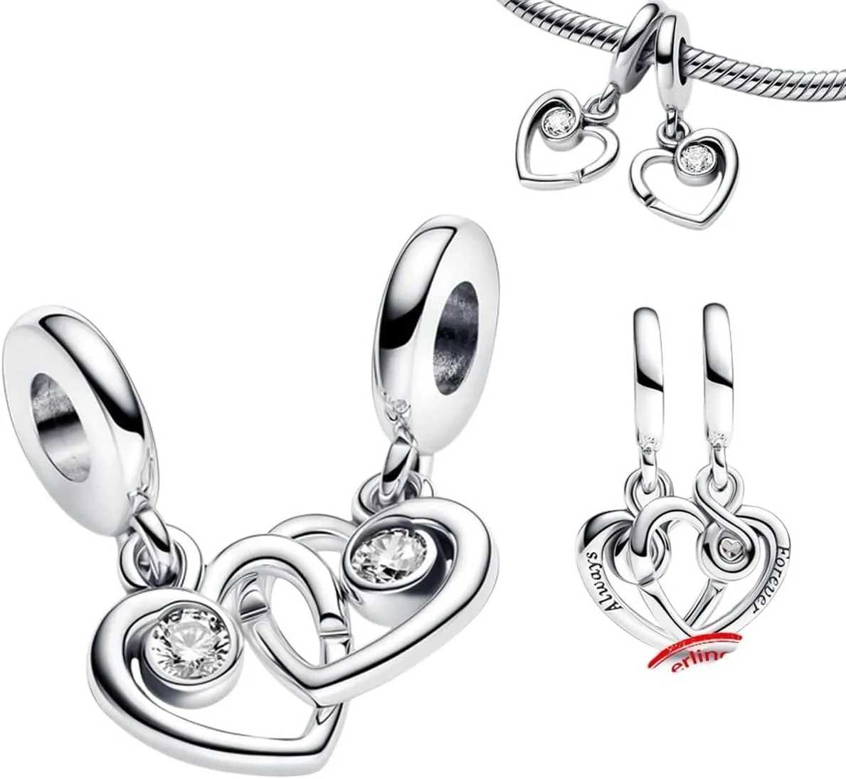 New 2026 Arrive Unisex Series Sister Mother Friend Sun Moon Forever&Always Splittable Dangle Charm Fit Original 925 Sterling Silver Bracelet Jewelry Fashion Accessories Creative For Women And Men Men