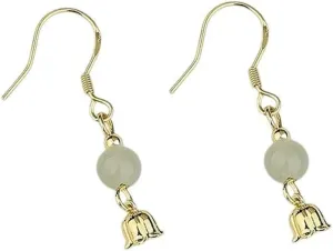 New 2026 Unisex 925 Sterling Silver Jade Earrings Pearl Magnolia Flower Eardrops Vintage Jewelry Findings Fashion Trendy Accessories Creative Gift for Women and Men