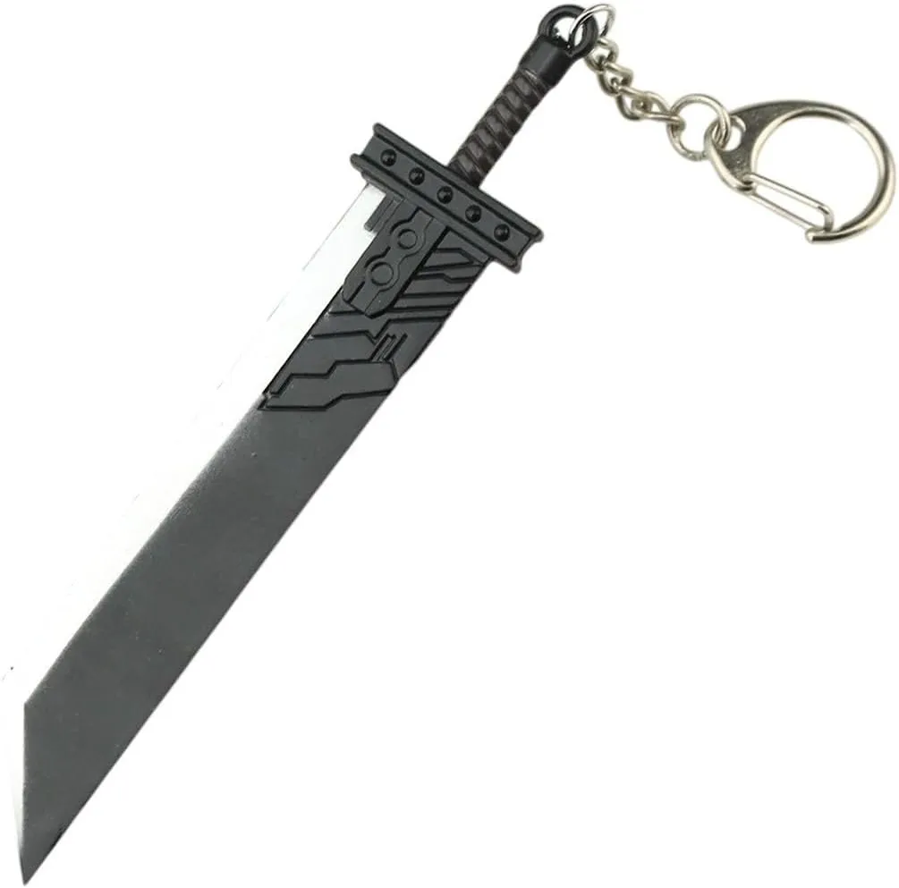 New 2026 Unisex Game 7 Cloud Buster Keychain Remake Zack Fair Weapon Metal Pendant Key Chain For Fans Cosplay Jewelry Fashion Trendy Accessories Creative Gift Women And Men