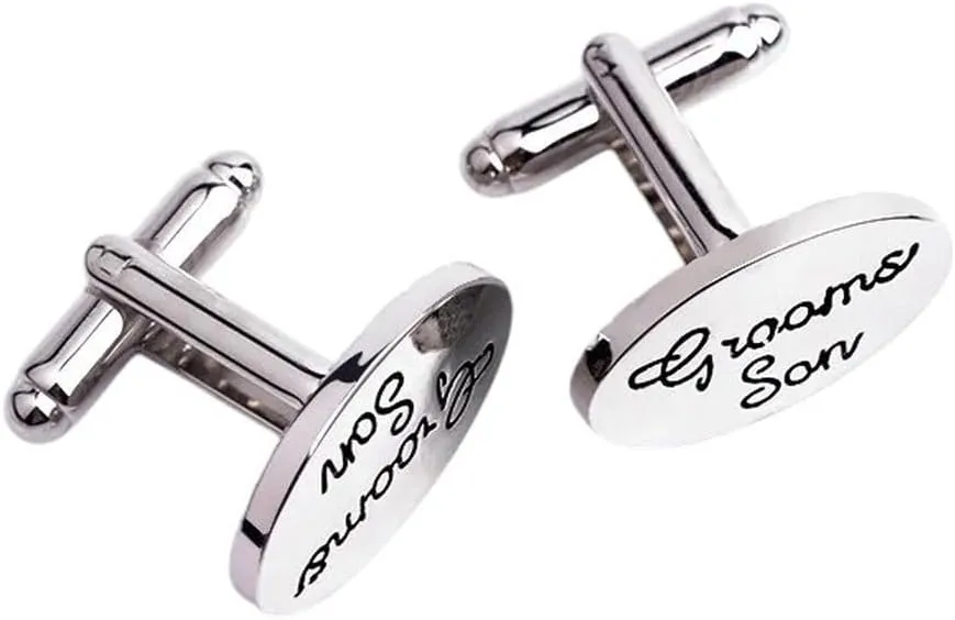 New 2026 Wedding Role Letter Cufflinks Personality Name Groom Men, Friends Forever Meet Brother Of The Cuff Jewelry Fashion Trendy Accessories Creative Gift