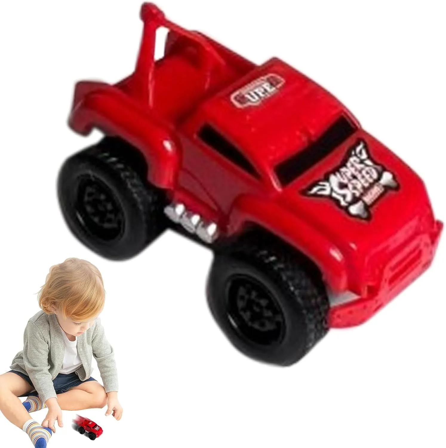 New Inertial Magnetic Levitation Toy Car, Portable Mini Magnetic Wall Climbing Car, Educational Decompression Anti-Gravity Toy Car, Car That Can Run On Walls and Ceilings(Color:Yellow Red)