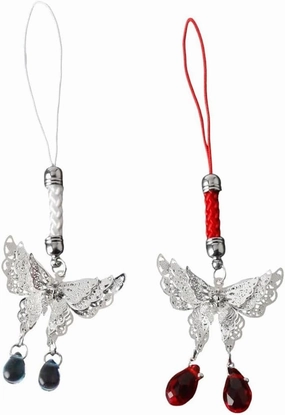 New 2025 Unisex Silver Butterfly Droplet Phone Hanging Strap, Creative Cute Chain, Bag Decoration, Her'S Gift Accessories Jewelry Findings Fashion Trendy For Women And Men