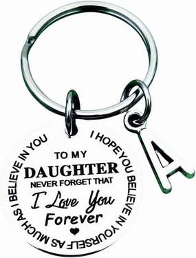 New 2025 Unisex To My Daughter/to Son Love You Forever From Father Mother Birthday Anniversary Christmas Gifts Decoration Jewelry Luxury With For Accessories Trendy Creative For Women And Men