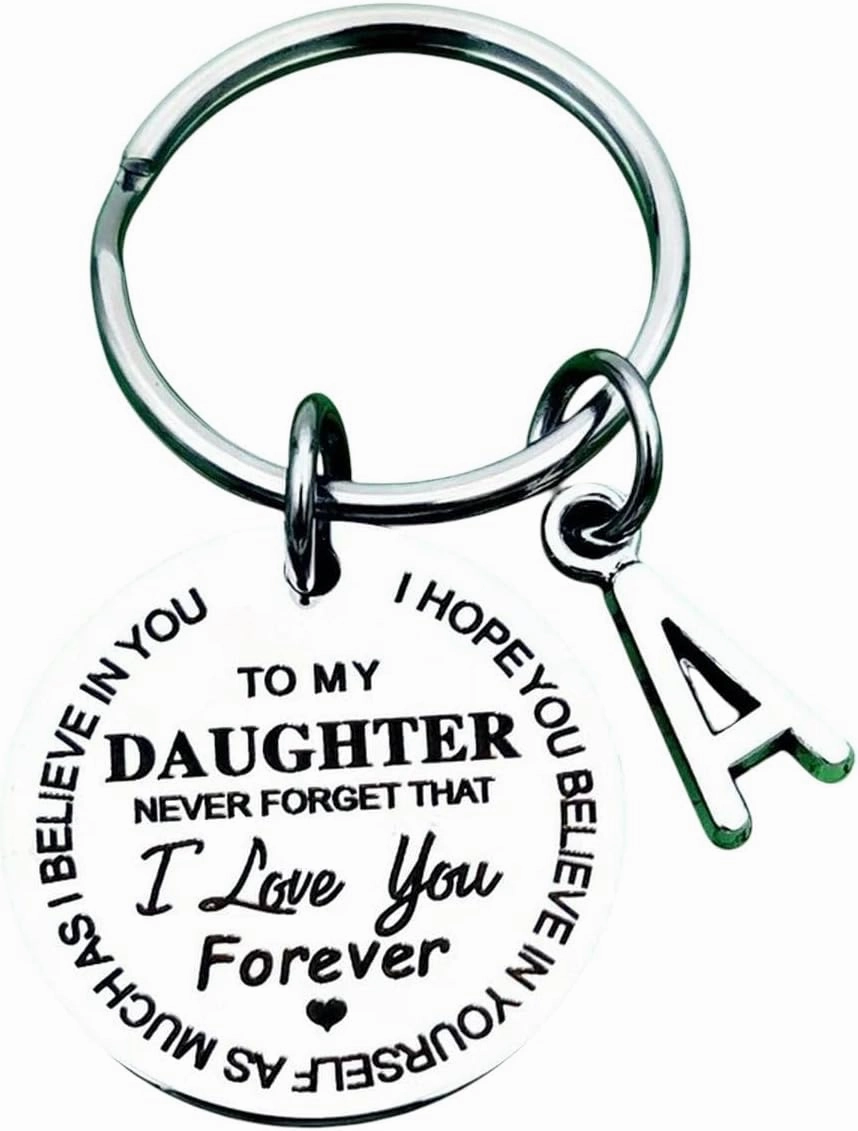 New 2025 Unisex To My Daughter/to Son Love You Forever From Father Mother Birthday Anniversary Christmas Gifts Decoration Jewelry Luxury With For Accessories Trendy Creative For Women And Men