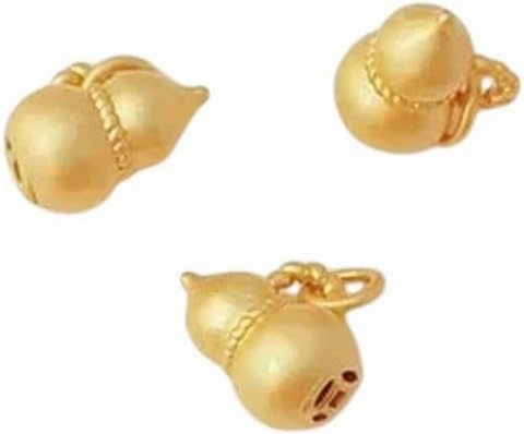 New 2026 2 Pieces Matte Gold An Buckle Gourd Fu Lock Pendant Handmade Diy Jewelry Necklace Accessories Materials Fashion Creative Gift
