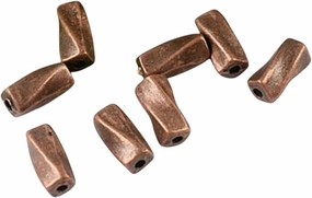 New 2026 50Pcs Copper-Tone Curved Spacer Beads H1382 Jewelry Fashion Accessories Creative Gift
