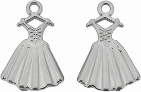 New 2026 Arrive 3Pcs Stainless Steel Angel Maria Handbag Skirt Lovers Charm For Jewelry Findings Making Diy Necklace Earring Bracelet Pendant Accessories Fashion Trendy Creative Gift Women And Men