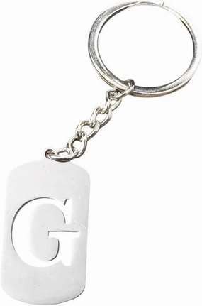 New 2026 Arrive Punk Stainless Steel A-Z Initial Letters Pendant Keychain 26 Alphabet Keyring Car Key Holder Handbag Purse Trinket Accessories Jewelry Fashion Trendy Creative Gift For Women And Men