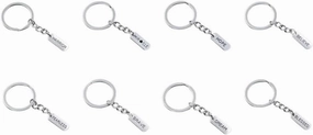 New 2026 Arrive Unisex 16Types Gift Fashion Men Keychain DIY Forever Faith Hope Love Blessed Believe Dream Fearless Family 21X8Mm Pendant Jewelry Trendy Accessories Creative for Women and Men