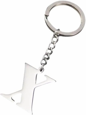 New 2026 Arrive Unisex Metal 26 Capital Letter Keychains Simple Stainless Steel A-Z Initial Key Ring For Couple Handbag Accessories Car Diy Jewelry Findings Fashion Trendy Creative Gift Women And Men