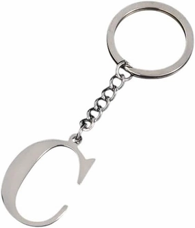 New 2026 Arrive Unisex Metal 26 Capital Letter Keychains Simple Stainless Steel A-Z Initial Key Ring For Couple Handbag Accessories Car Diy Jewelry Findings Fashion Trendy Creative Gift Women And Men