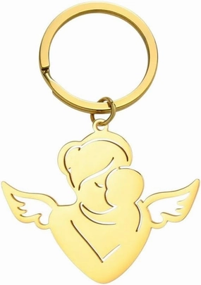 New 2026 Arrive Unisex Mom Family Keychain Mother Maternal Love Forever Heart Key Chain For Woman Men Jewelry Findings Accessories Gift Fashion Trendy Creative For Women And Men