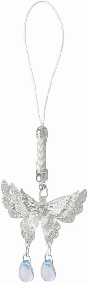 New 2026 Arrive Unisex Silver Butterfly Droplet Phone Hanging Strap, Creative Cute Chain Bag Decoration Her's Gift Accessories Jewelry Fashion Trendy For Women And Men