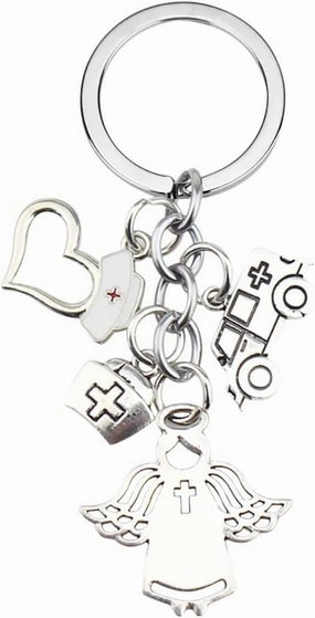 New 2026 Arrive Unisex Tool Nurse Doctor Mask Keychain Staff Key Chain Handbag Pendant Charm Accessories Jewelry Gifts Fashion Trendy Creative Gift For Women And Men