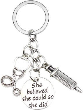 New 2026 Arrive Unisex Tool Nurse Doctor Mask Keychain Staff Key Chain Handbag Pendant Charm Accessories Jewelry Gifts Fashion Trendy Creative Gift For Women And Men