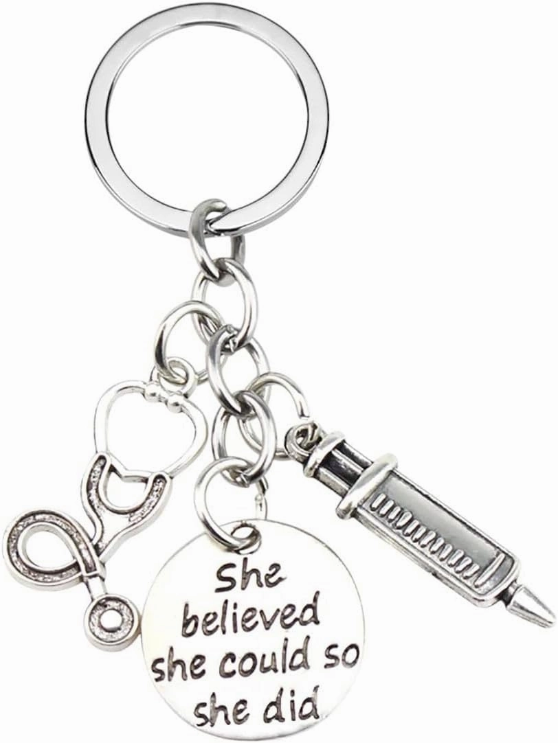 New 2026 Arrive Unisex Tool Nurse Doctor Mask Keychain Staff Key Chain Handbag Pendant Charm Accessories Jewelry Gifts Fashion Trendy Creative Gift For Women And Men