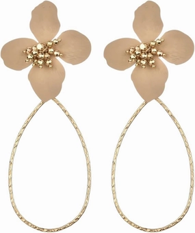 New 2026 Exaggerated Big Flower Earrings For Women Fashion Wedding Party Jewelry 2025 Trend Elegant Gift Trendy Accessories Creative