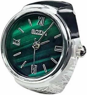 New 2026 Jewelry Green Digital Quartz Finger Watch Rings For Women Men Couple Punk Elastic Band Mini Ring Teens Clock Anillos Fashion Trendy Accessories Creative Gift