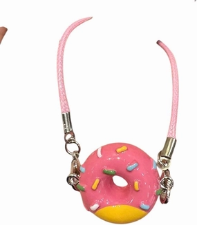 New 2026 Unisex Cartoon Dollhouse Key Chain Simulation Cute Donut Doll House Mini Model Accessories Miniature Decoration Keychain Charms Pendant Jewelry Findings Fashion Trendy for Women and Men