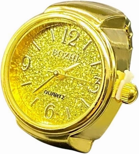 New 2026 Unisex Jewelry Findings Green Digital Quartz Finger Watch Rings For Women Men Couple Punk Elastic Band Mini Ring Teens Clock Anillos Fashion Trendy Accessories Creative Gift And