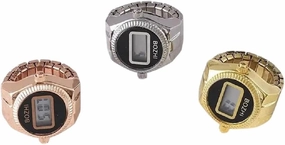 New 2026 Unisex Quartz Digital Couple Watch Ring Fashion Alloy Retro Elastic Rings Jewelry Gift Women Decoration Luxury With For You Accessories Trendy Creative Best And Men