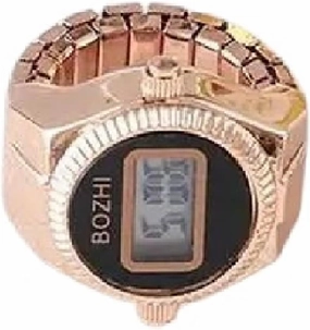 New 2026 Unisex Quartz Digital Couple Watch Ring Fashion Alloy Retro Elastic Rings Jewelry Gift Women Decoration Luxury With For You Accessories Trendy Creative Best For Women And Men
