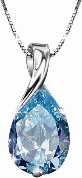 New 2026 Unisex S925 Sterling Silver Necklace Angel Tears Crystal Red Pendant for Woman Charm Decoration Jewelry Luxury with You Accessories Trendy Creative for Women and Men