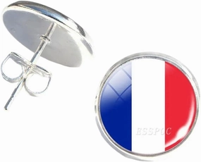 New 2026 Unisex Soccer Fans Earrings Football Hers Ear Nail Jewelry Italy Brazil Argentina Flag Glass Dome Stud Gifts Decoration Luxury Accessories Trendy Best For Gift Women And Men