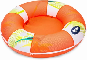 New Aqua 36” Birds of Paradise Pool Hammock Float Tube with Mesh Center and Cup Holder – Floating Tube for Adults & Kids