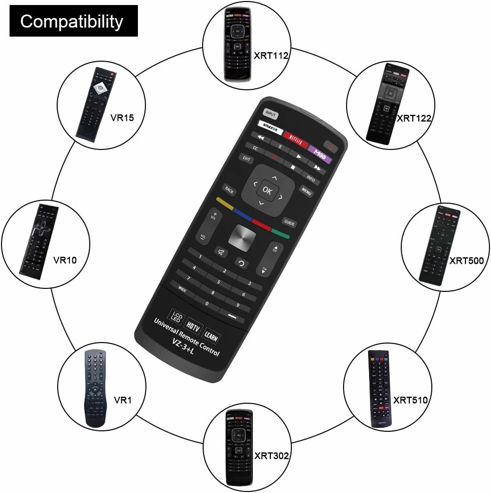 New Vizio Universal Remote Control for All VIZIO Brand TV, Smart TV - 1 Year Warranty