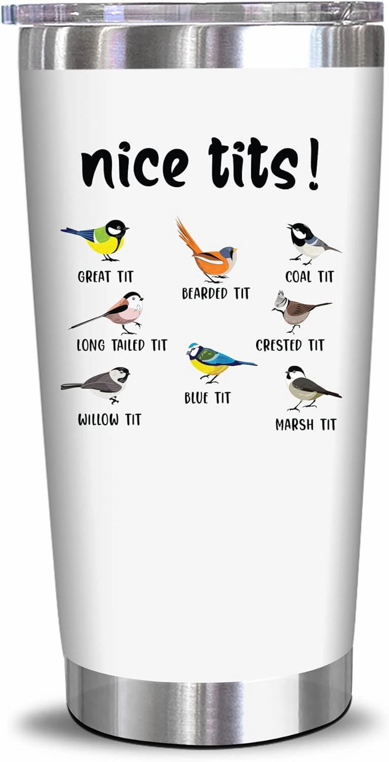 NewEleven Bird Watching Gifts, Gifts For Bird Lovers - Gift For Men Women - Funny Birding Gift For Birders, Birds Watchers, Birb Lovers, Men, Women, Friends - 20 Oz Tumbler
