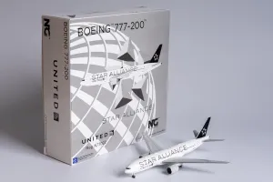 NGM72001 1:400 NG Model United Airlines B777-200ER Reg #N77022 Star Alliance (pre-Painted/pre-Built)
