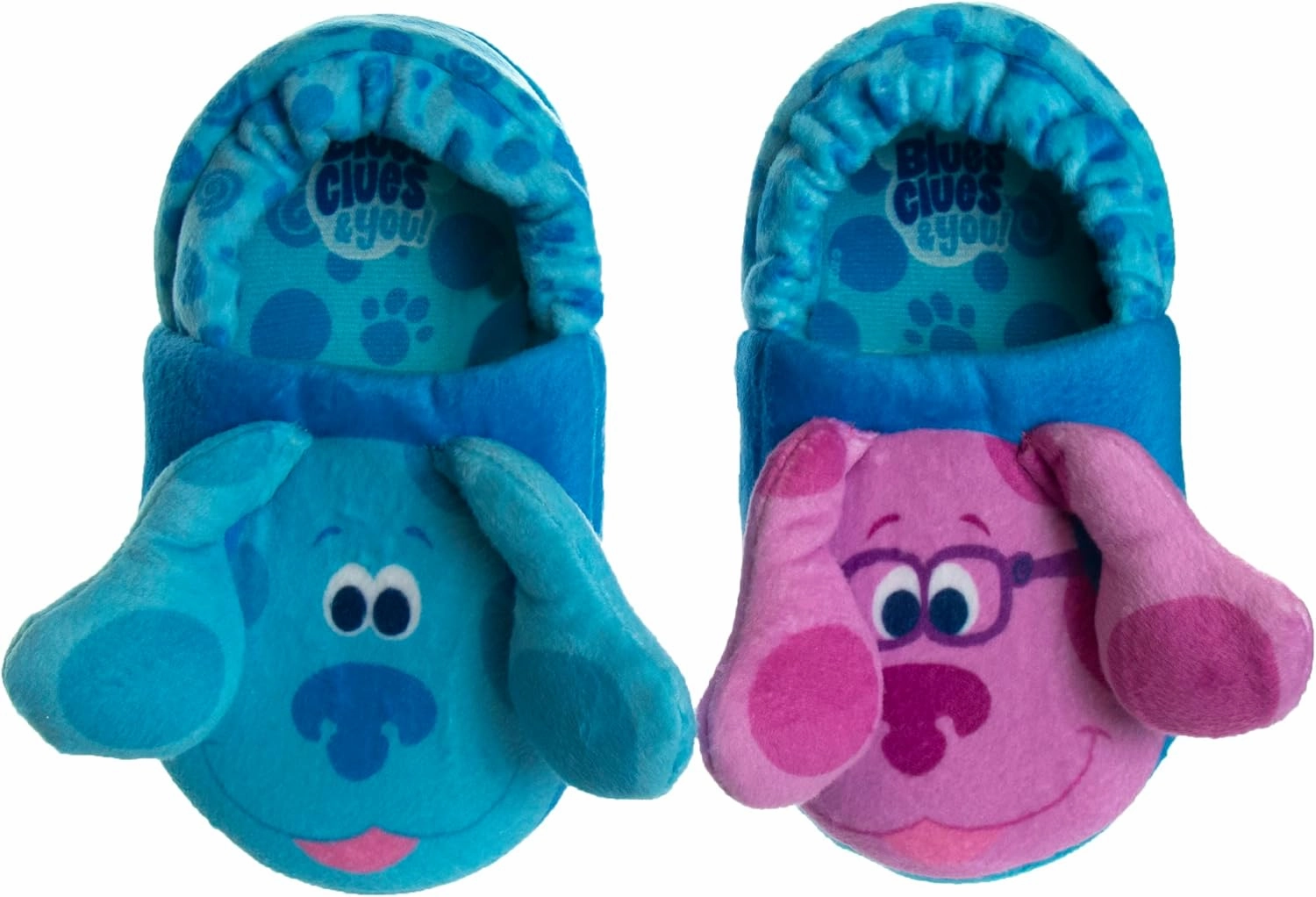 Nickelodeon Boy's Blues Clues Slippers Lightweight Comfort Soft Aline Plush House Shoes Girls