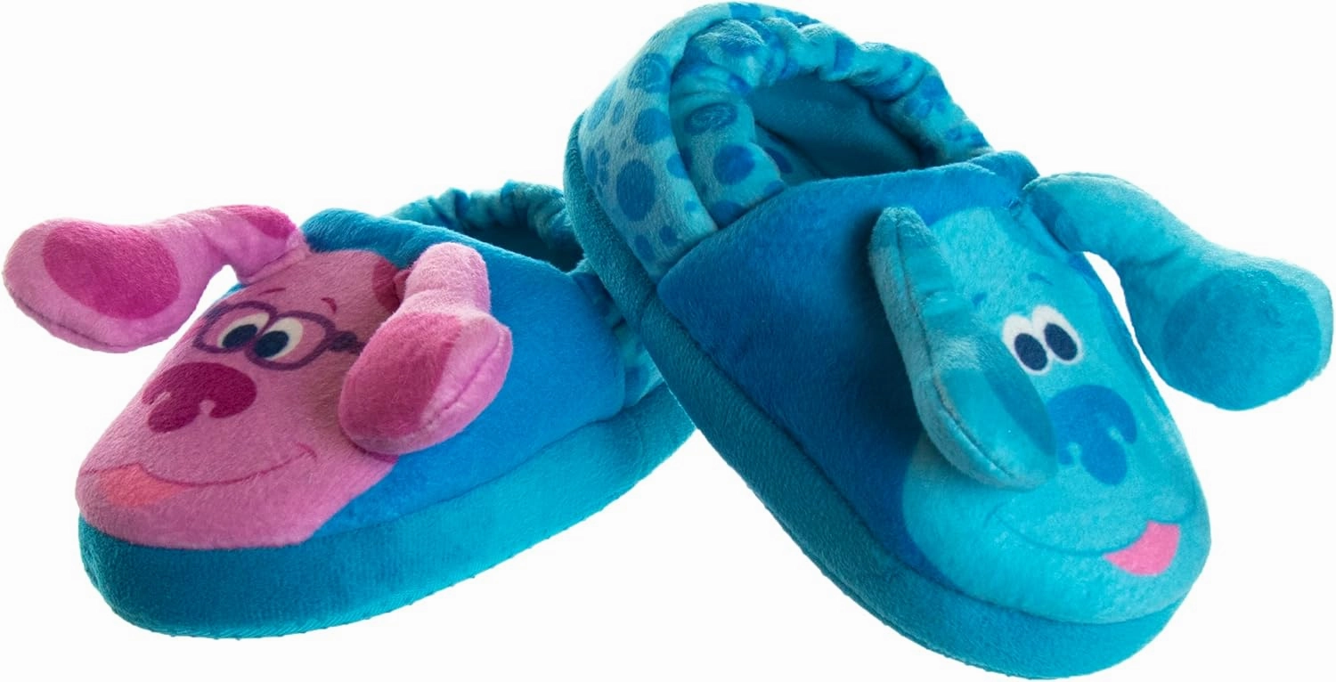 Nickelodeon Boy's Blues Clues Slippers Lightweight Comfort Soft Aline Plush House Shoes Girls