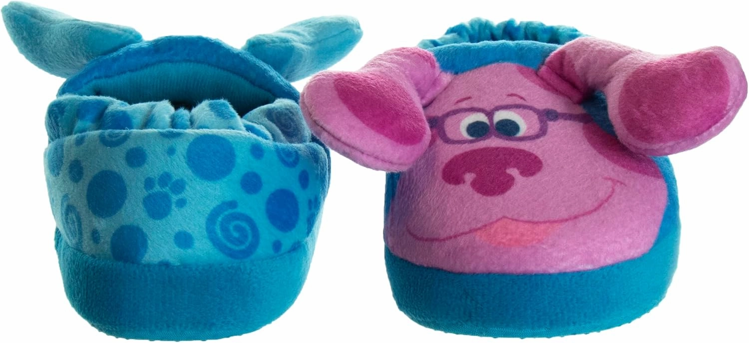 Nickelodeon Boy's Blues Clues Slippers Lightweight Comfort Soft Aline Plush House Shoes Girls