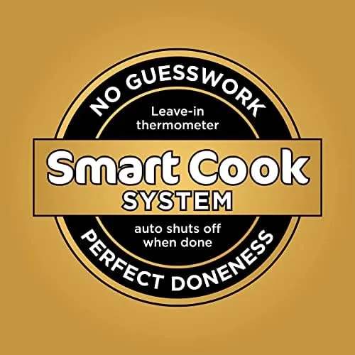 Ninja DZ550 Foodi 10 Quart 6-in-1 DualZone Smart XL Air Fryer with 2 Independent Baskets, Smart Cook Thermometer for Perfect Doneness, Match Cook & Smart Finish to Roast, Dehydrate & More, Grey (Renewed)