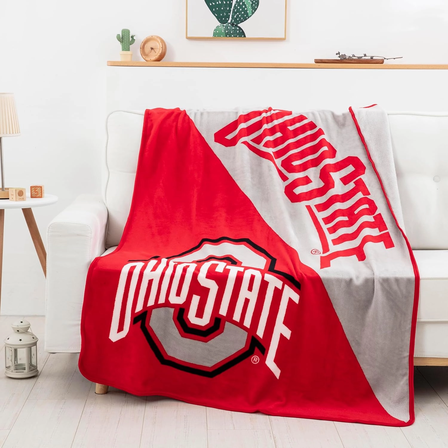 NORTHWEST NCAA Unisex-Adult Micro Raschel Throw Blanket