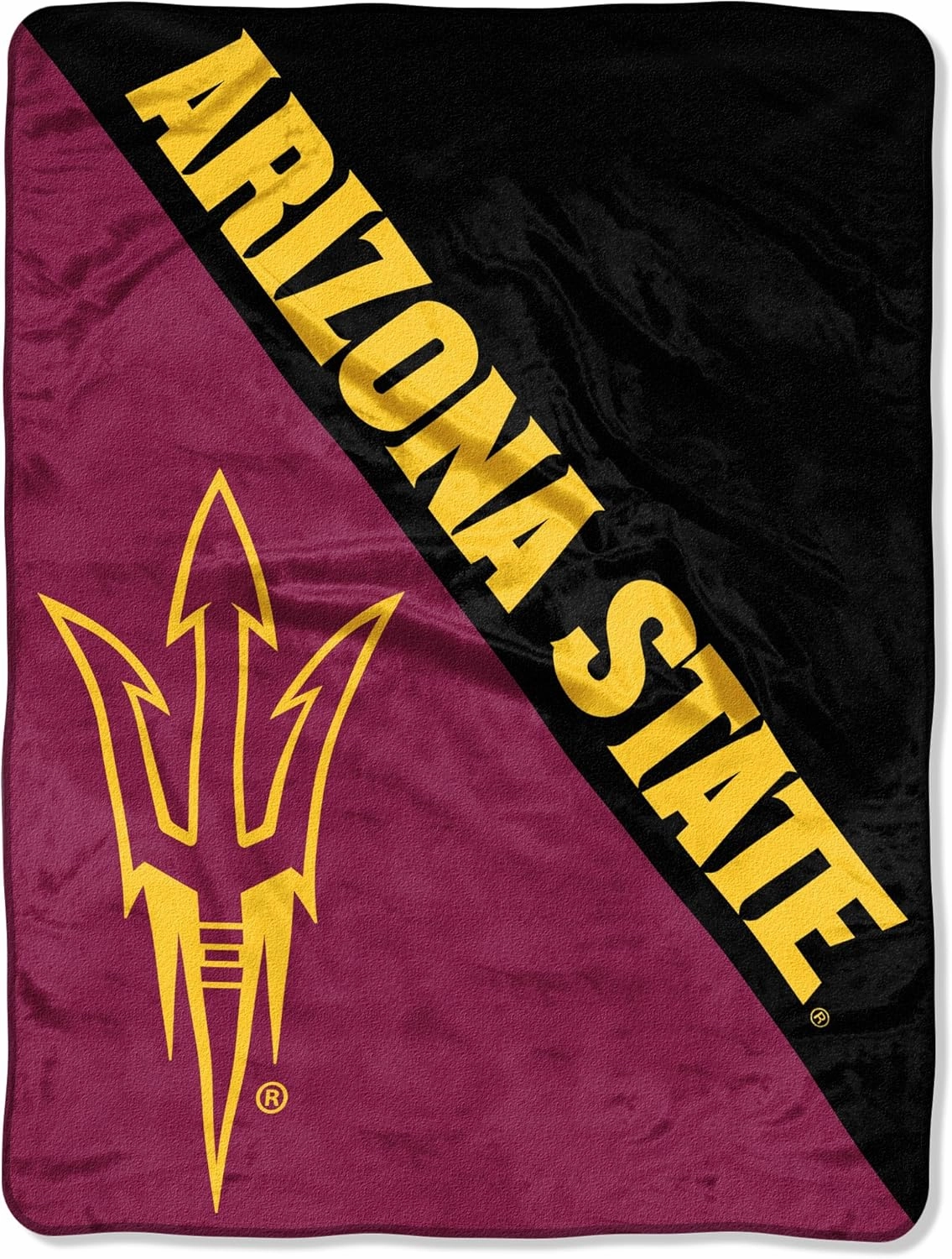 NORTHWEST NCAA Unisex-Adult Micro Raschel Throw Blanket