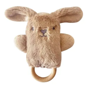 O.B Designs Bailey Bunny Rattle & Teething Ring