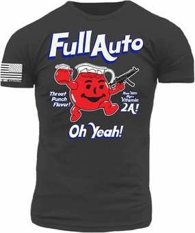 Oh Yeah! Full Auto Kool Guy Full Auto MP5 Premium Athletic Fit Super Soft 100% Ring Spun Cotton T-Shirt