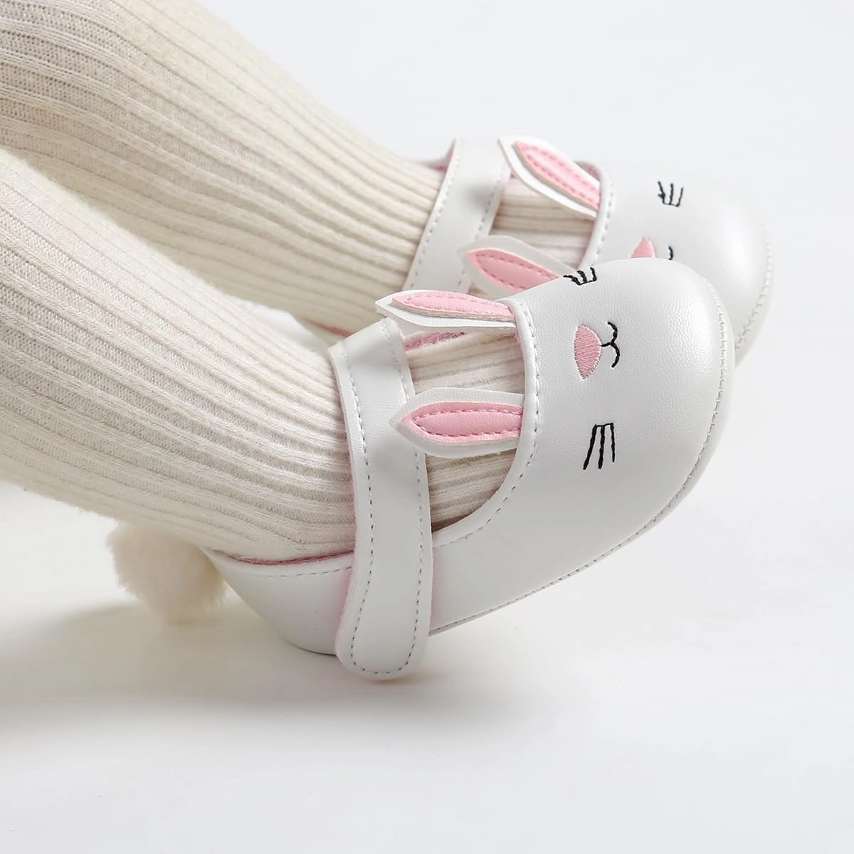 Ohwawadi Infant Baby Boys Girls Slippers Cozy Fleece Booties Soft Bottom Warm Cartoon Socks Newborn Crib Shoes