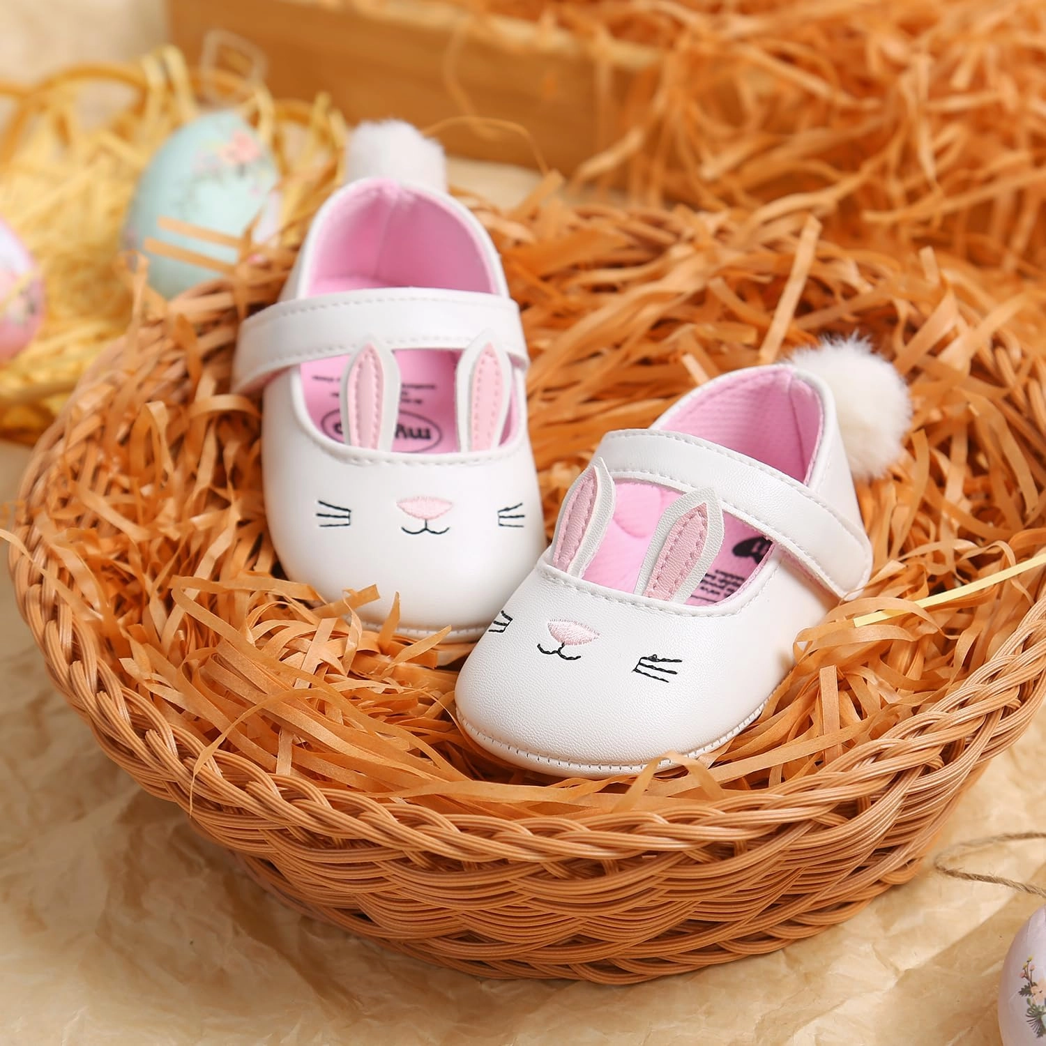 Ohwawadi Infant Baby Boys Girls Slippers Cozy Fleece Booties Soft Bottom Warm Cartoon Socks Newborn Crib Shoes