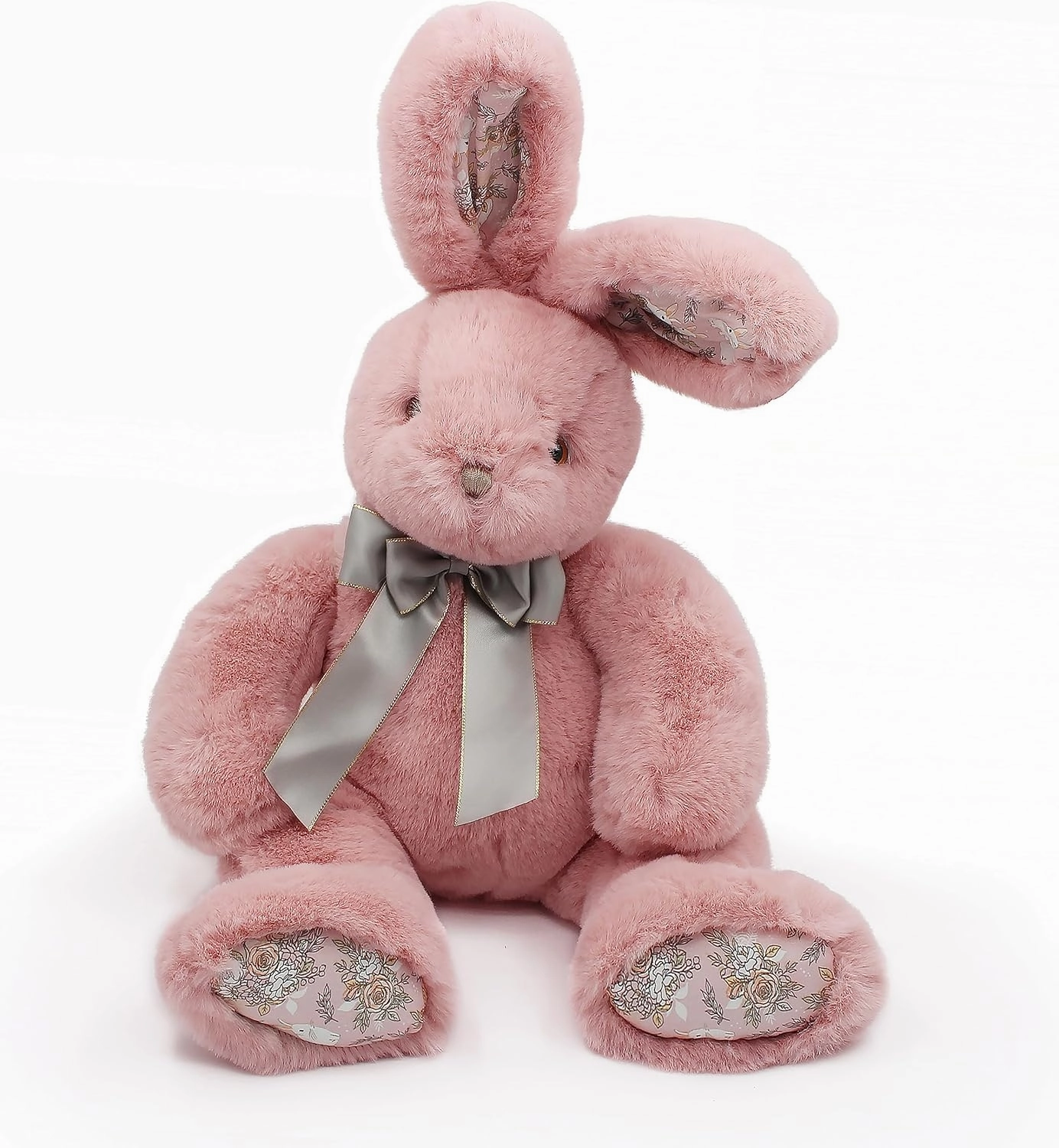 oitscute Faux-Fur 24" Cute Stuffed Animals Bunny Plush Toy for Girl,Baby,Kid (Pink)