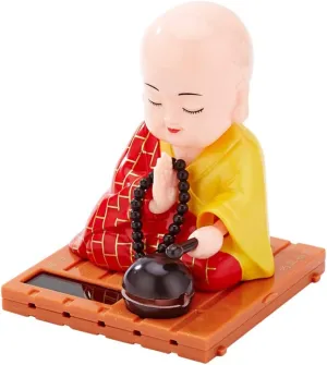 Ornaments Interior car Decor Fairy Figurines Desk Topper Gnomes Monk Toy nod Doll Cartoon