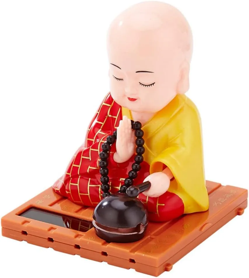 Ornaments Interior car Decor Fairy Figurines Desk Topper Gnomes Monk Toy nod Doll Cartoon