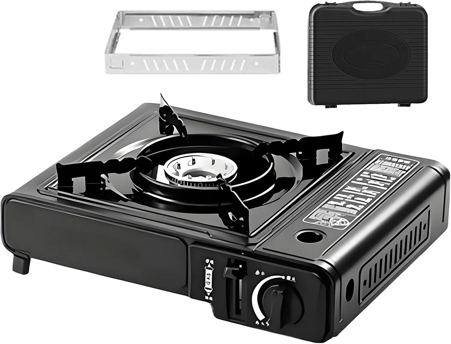 Outdoor Camp Stove - Stove with Carry Case - Cooking Gear, Outdoor Burner for Picnic Backpacking Fishing Tailgating BBQ