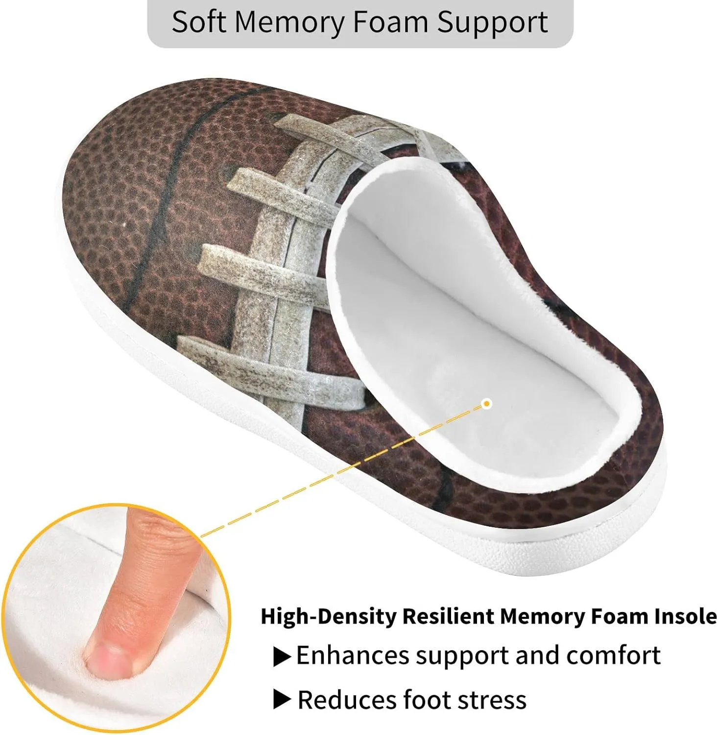 Oyihfvs Unisex Memory Foam Warm Slippers Comfort Soft Casual Shoes for Indoor Outdoor S-XXXL
