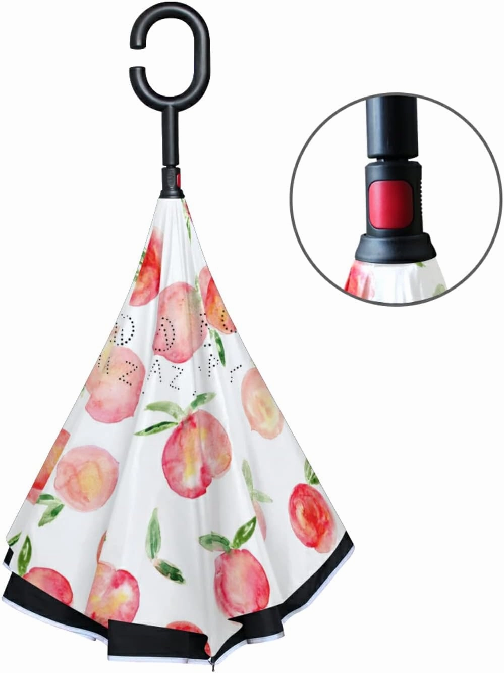 Oyihfvs Double Layer Inverted Umbrella, With C-Shaped Handle Windproof UV Proof Durable Parasol, For Men Women Outdoor Folding Rain Sun