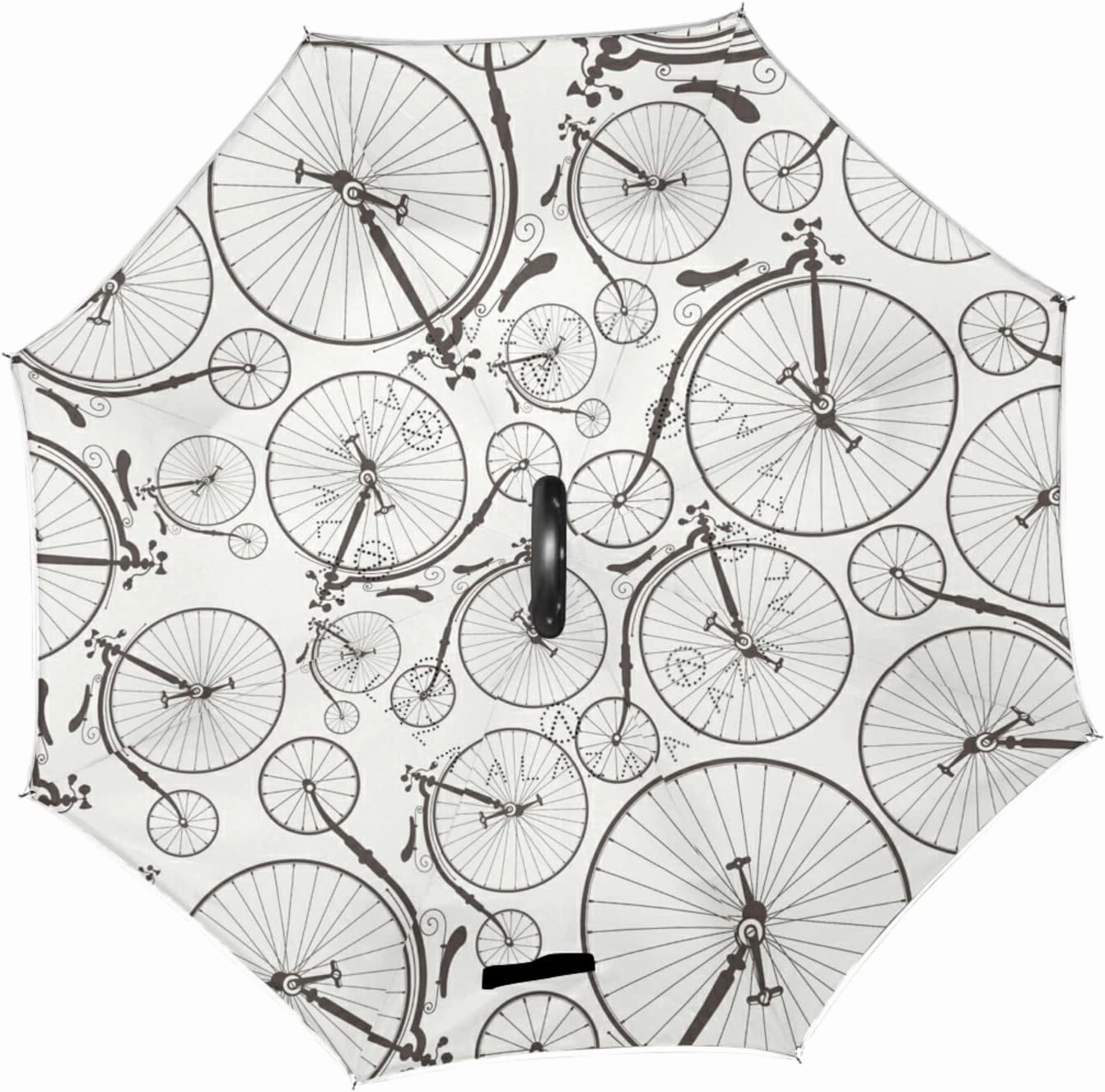 Oyihfvs Double Layer Inverted Umbrella, With C-Shaped Handle Windproof UV Proof Durable Parasol, For Men Women Outdoor Folding Rain Sun