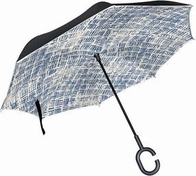 Oyihfvs Double Layer Inverted Umbrella, With C-Shaped Handle Windproof UV Proof Durable Parasol, For Men Women Outdoor Folding Rain Sun